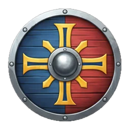 Painted shield